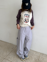 side pocket cotton pants