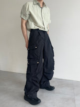 nylon suit pocket pants(2colors)