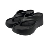 (+8cm) Rush Color Matching Platform Sole Flip Flops