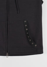 EYELET LINE HOOD VEST