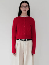 KIRSH PLAIN SOFT TOUCH CARDIGAN - RED  
