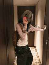 RAGLAN OFF-SHOULDER SLIM TEE