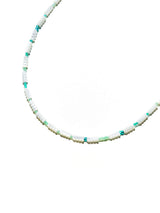 WHiTE & MiNT DRiZZLE NECKLACE #125