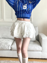 1458. Coloring lace cancan mini sk (3color)