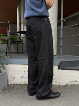 Summer slab embo black jeans