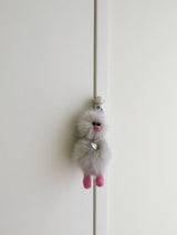 Cosymosy Mini Bird Keyring - Light Gray