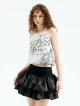 Emoha Double Layer Ballet Punk Skirt