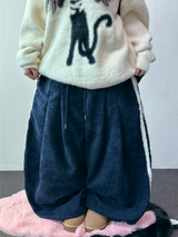 キュリタッピングトラックベルベットバルーンツータックバルーンパンツ 🤎🖤 3 カラーズ