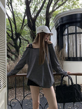 プラウドストライプ ルーズフィット Tシャツ