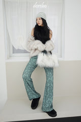 Snow White No Collar Fur Jacket