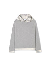 Contrast hood string t-shirt