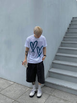 BK AND WHT half T 3C