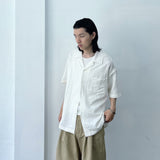Pointed Flap Wide Short Sleeve