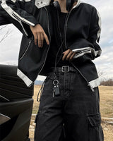 "Way Leather Biker Jacket "