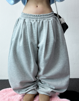 Hooky Balloon Fleece Wide Balloon Long Pant 🖤🤎 3 COLOR