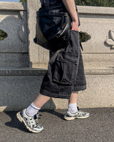 Faded Vintage Bermuda Cargo Denim
