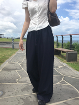 ボタンラッフルパンツ