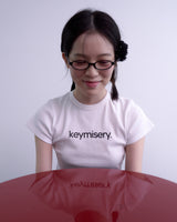 Keymisery スモールロゴTシャツ (ホワイト)