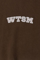 WTSM ロゴ スウェットシャツ、ブラウン