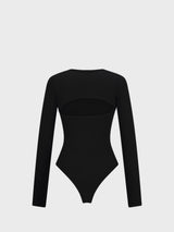 Cut-out Body Suit_Black