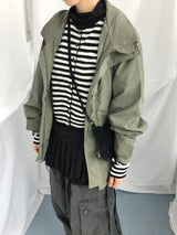 コージーストライプカーディガン