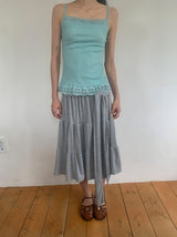 Kovinen Tiered Shirring Long Skirt