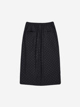 ベーシックサファリドットポリスカート (BLACK)
