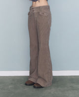 FLOWER LOW CODUROY PT BEIGE