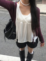 Ryoki Strap Button Knit Cardigan