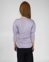 AMELIE SHIRRING PUFF T-SHIRT