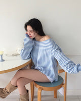 [MADE] Darling, striped one shoulder trainer