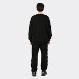 Checkerline Raglan Sweatshirt (Black)