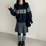 Eve High Quality Nordic Snowflake Round Knit