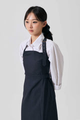ODE BUCKLE MINI DRESS / CHARCOAL