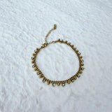 Crystal Bead Fringe Necklace