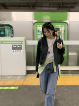ハッシュウールラウンドカーディガン