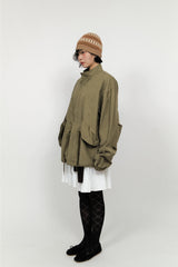 Regular half-neck night jacket (3color)