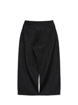 6CRAYON 11.3oz Black Non-Fade Wide-Leg Baggy Denim Pants