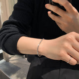 Vintage Silver Star Beaded Bracelet
