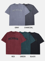 Washed Michigan Short Sleeve Tee