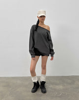 [MADE] Chippy Boatneck Print Long Sleeve T-shirt