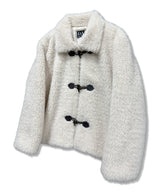 Duffel Button Faux Fur Jacket_Ivory