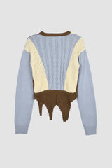 SWITCHING COLOR KNIT