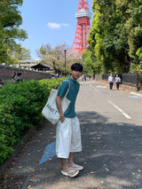 Boucle Open-Knit Summer Sweater