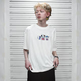 フェイクナッツ ステイン ワンテッド アイボリー ボクシー オーバーサイズ Tシャツ