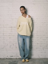 COZY VネックL/S (イエロー)
