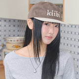 logo two tone cap brown & oatmeal