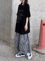 テキスト テンタ オーバーサイズド Tシャツ