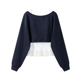 Avelyn Layer Crop Sweatshirt