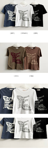 Blur レタリング半袖Tシャツ
